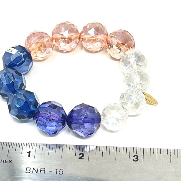 New Anthropologie x Serefina Elastic Beaded Color Bracelet - Picture 3 of 4